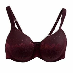 SOMA BRA, Sz 40D, Merlot (Burgundy, Red, Maroon) Stunning Support Balconette Bra